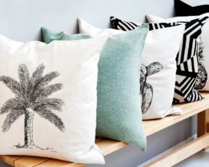Cushions for yacht decoration